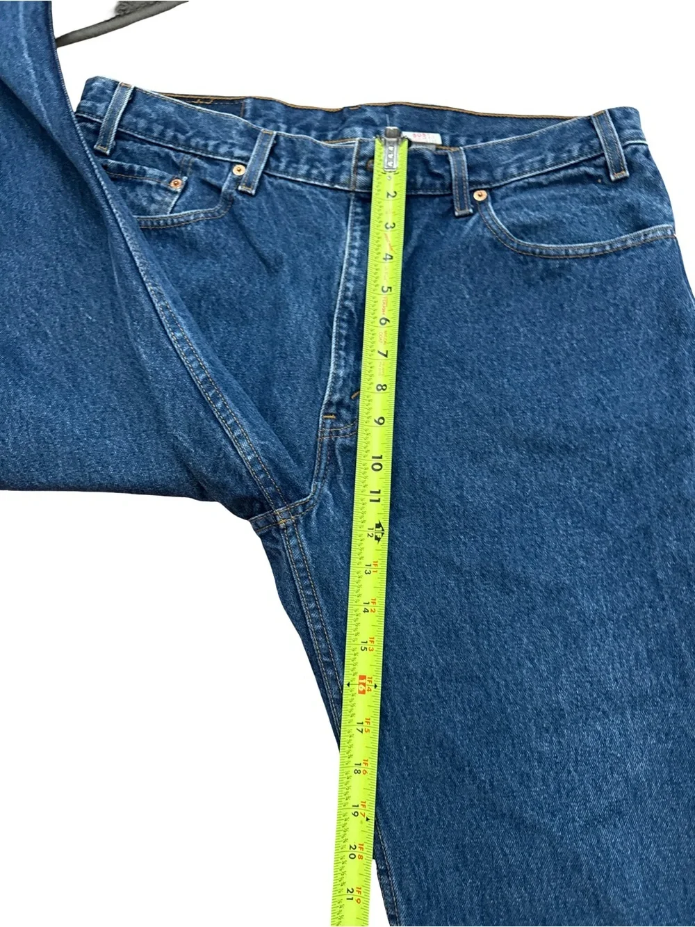 Vintage Levis 505 Jeans Mens Size 38x32 Blue Straight Leg Dark Wash 90s Retro